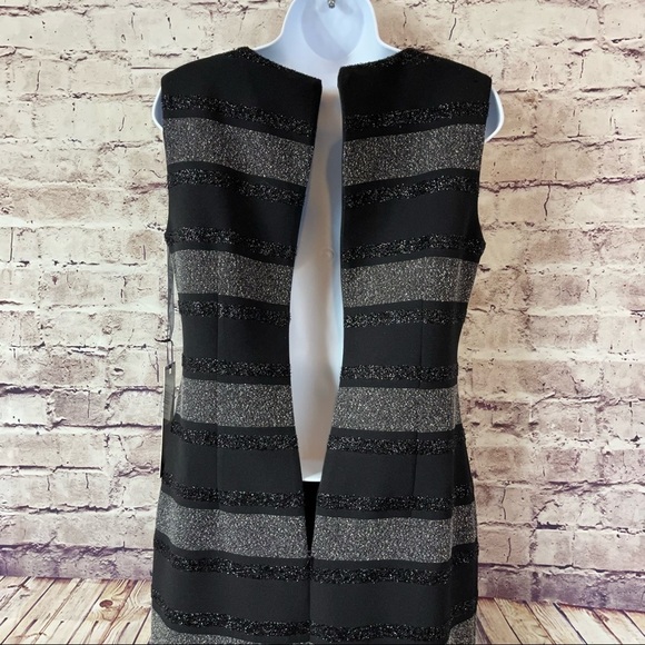 Camelot Black Stripe Annarlette Sleeveless Formal Dress - Picture 6 of 11